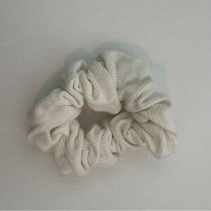 Brandy Melville Cream Hair Scrunchie Soft Textured Accessory